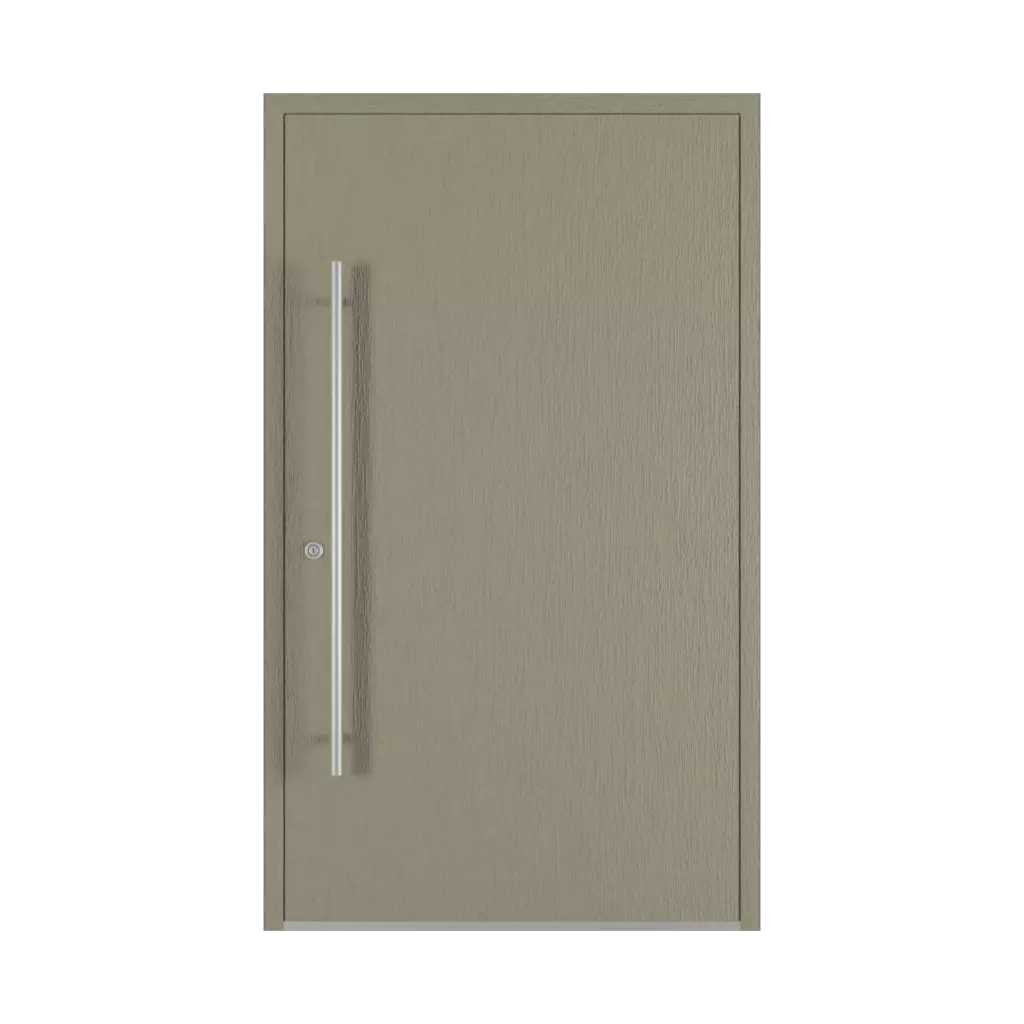 Concrete gray entry-doors models-of-door-fillings dindecor 6013-pvc-black  