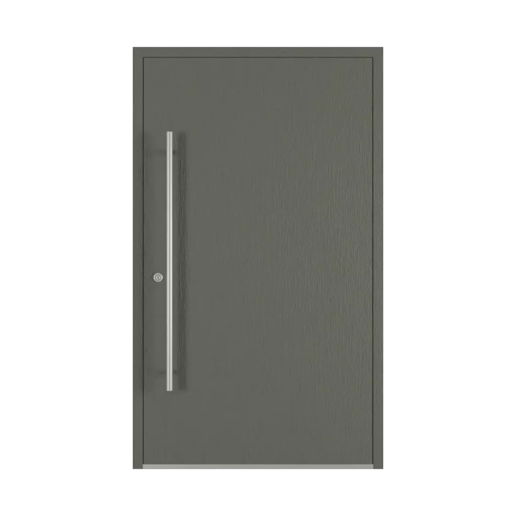 Textured quartz gray entry-doors models-of-door-fillings dindecor model-6129  