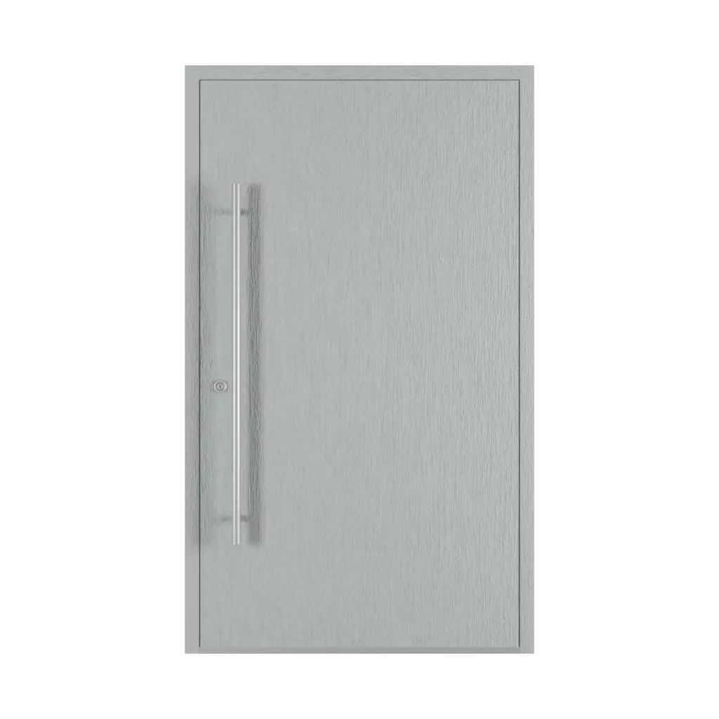 Textured gray entry-doors models-of-door-fillings dindecor 5008-pvc-black  