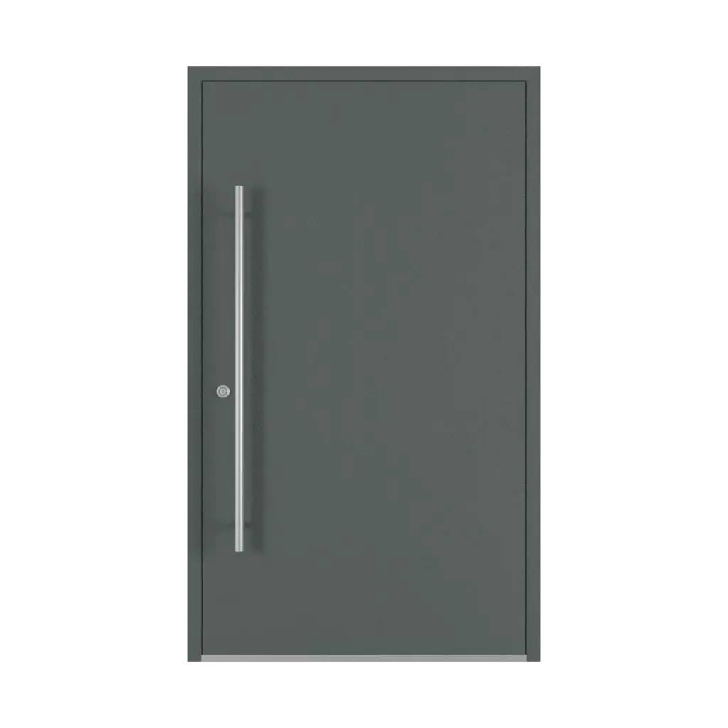Basalt gray entry-doors models-of-door-fillings dindecor 6029-pvc  