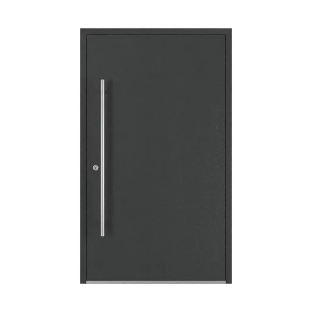 Aludec gray anthracite entry-doors models-of-door-fillings dindecor 6002-black-pvc  
