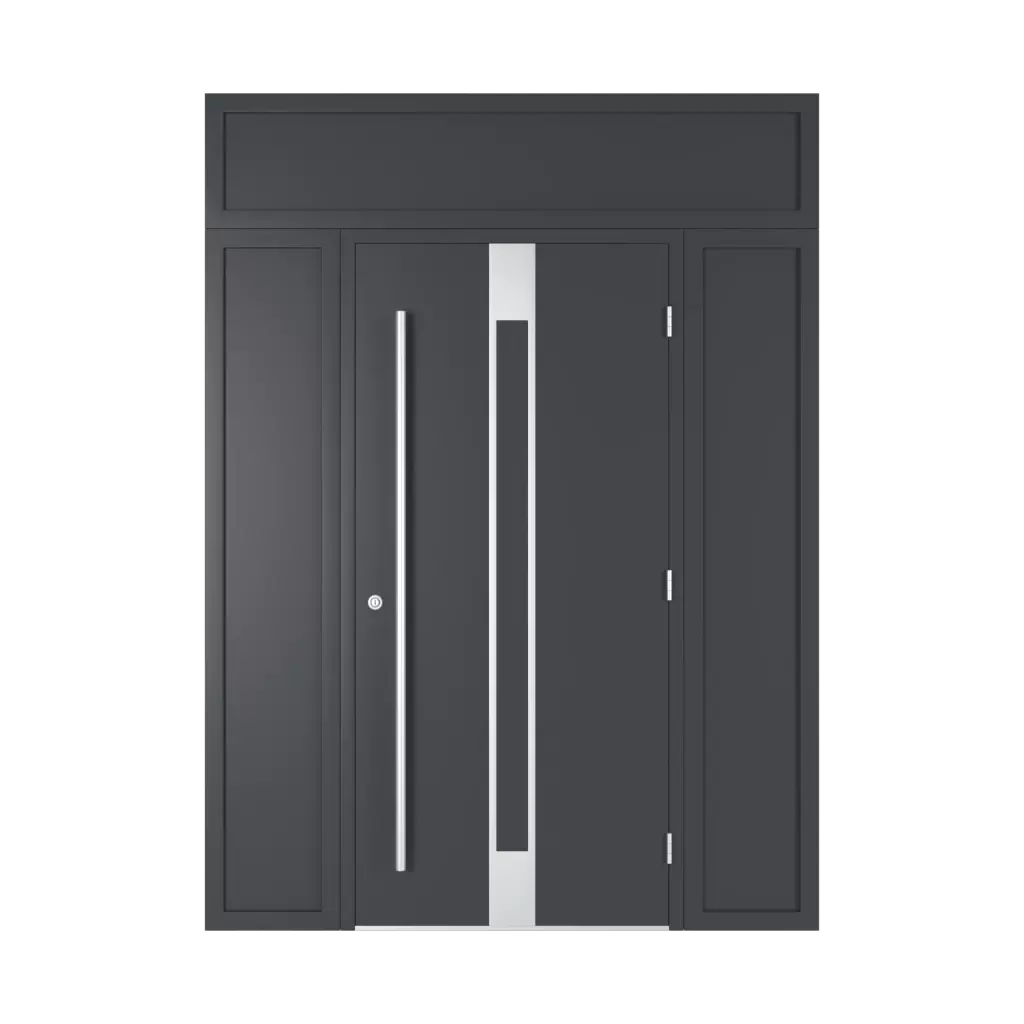 Door with full transom entry-doors models-of-door-fillings dindecor 6014-pvc  