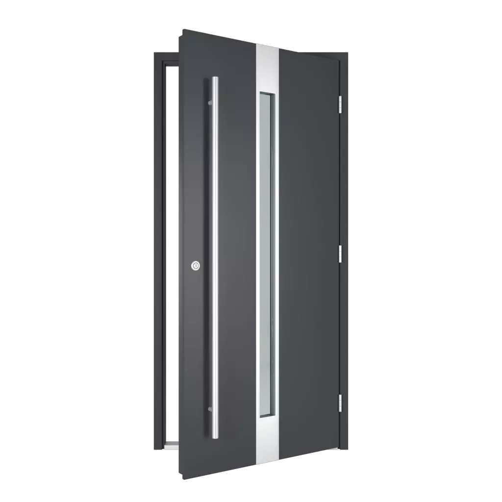 The right one opens outwards entry-doors models-of-door-fillings dindecor ll01  