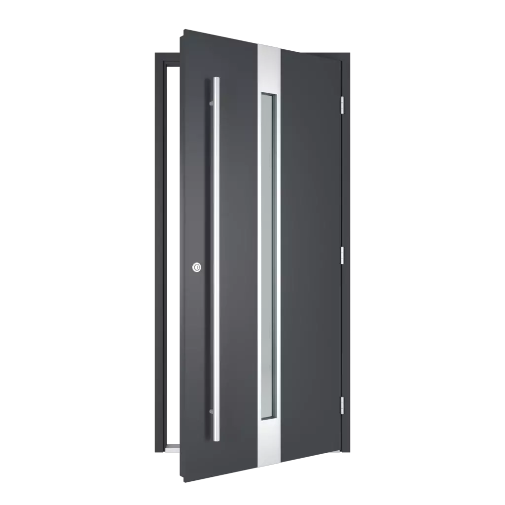 The right one opens outwards entry-doors models-of-door-fillings dindecor model-6129  