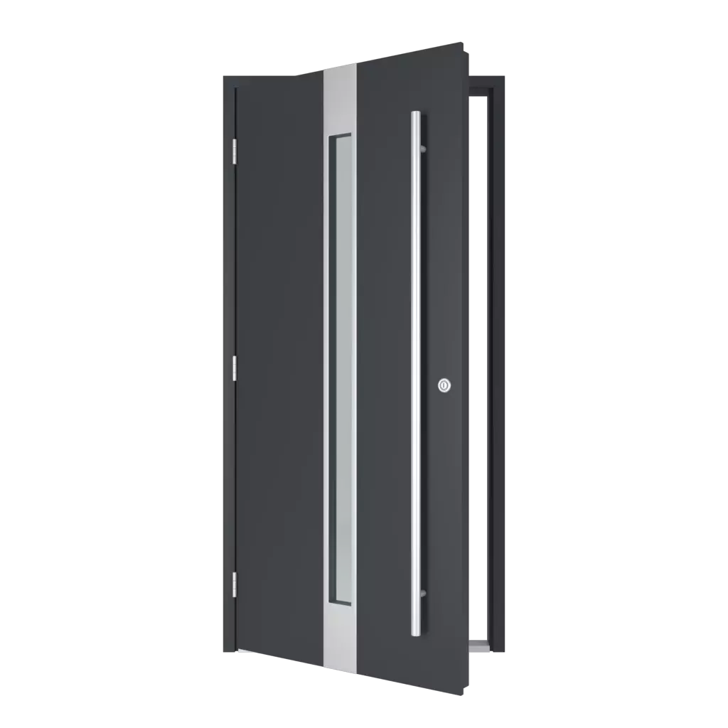 The left one opens outwards entry-doors models-of-door-fillings dindecor cl07  