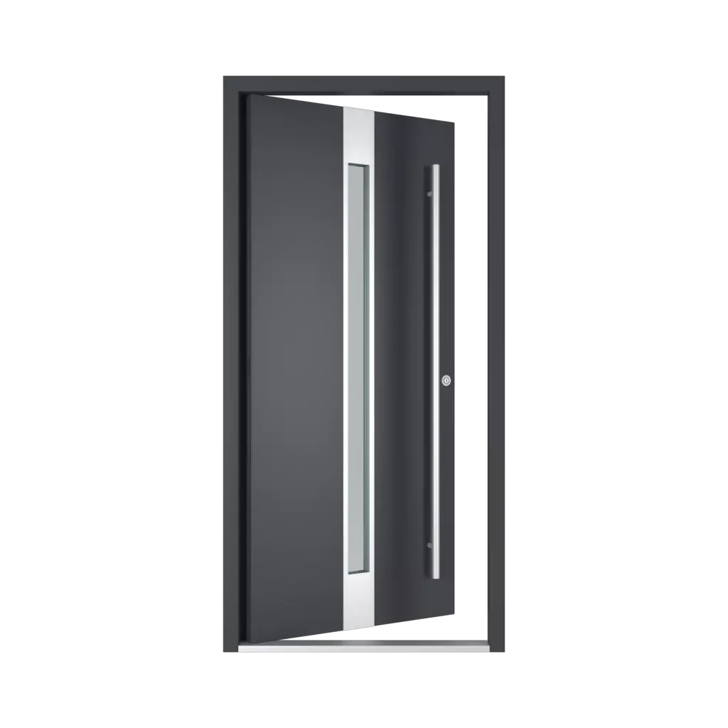 The right one opens inwards entry-doors models-of-door-fillings dindecor 6013-pvc-black  