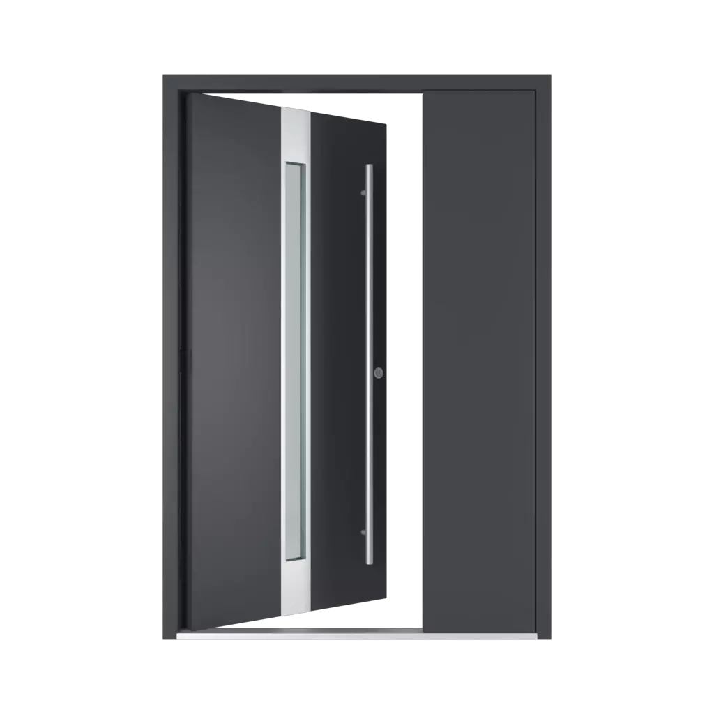 The right one opens inwards entry-doors models-of-door-fillings dindecor cl18  