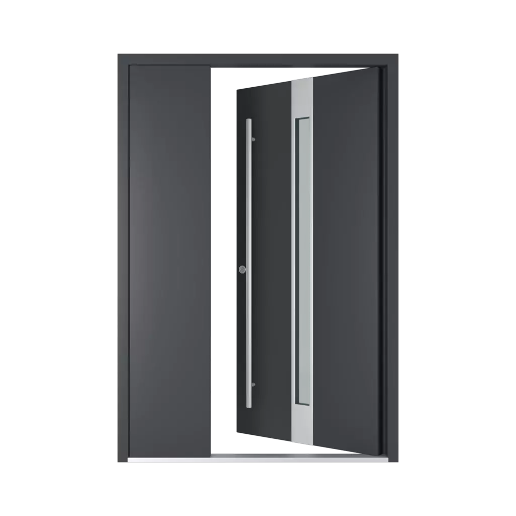 Left opening inwards entry-doors models-of-door-fillings dindecor 2802-pvc  