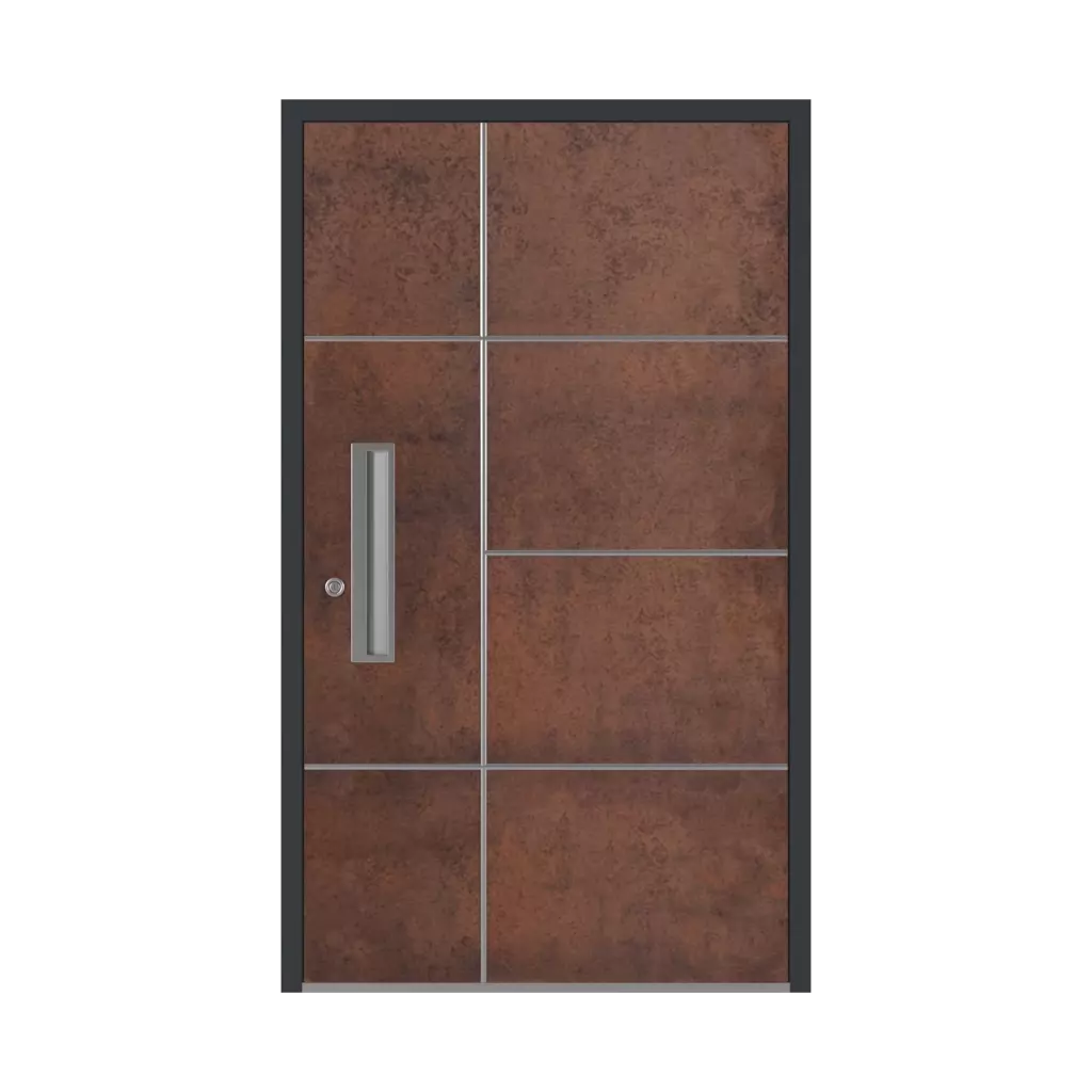 SK01 Corten 🏆 entry-doors models-of-door-fillings aluminum 