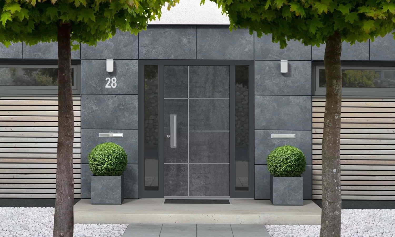 SK01 Grey 🏆 entry-doors models-of-door-fillings dindecor sk01-grey  