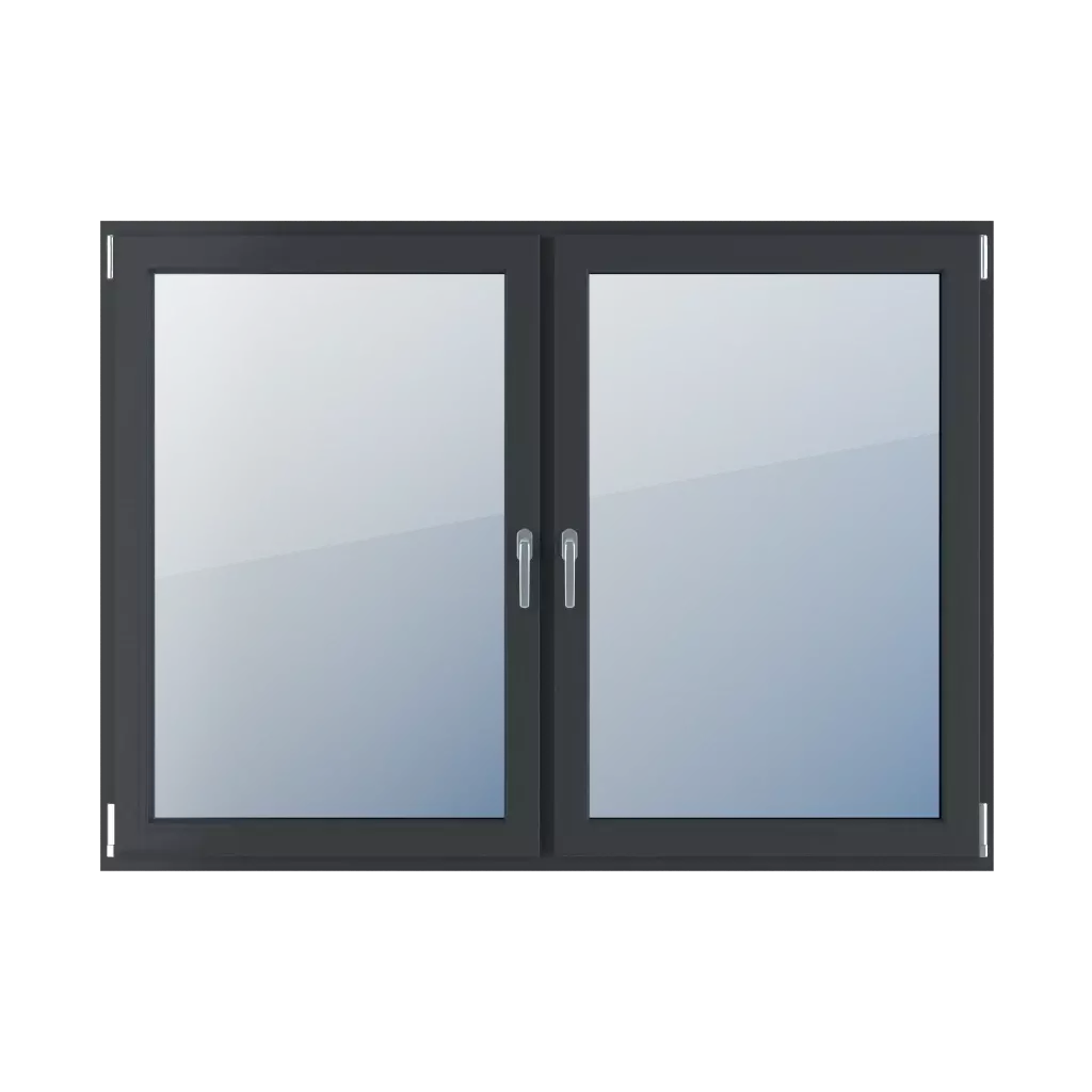 Double-leaf products aluminum-windows    