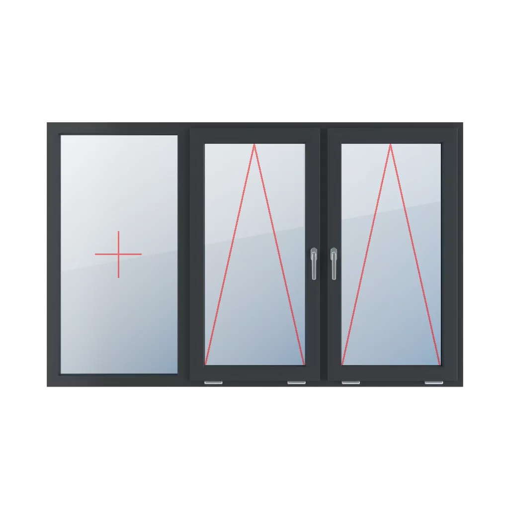 Fixed glazing in the frame, tiltable with a handle in the middle, tiltable with a handle in the middle windows types-of-windows triple-leaf symmetrical-division-horizontally-33-33-33 fixed-glazing-in-the-frame-tiltable-with-a-handle-in-the-middle-tiltable-with-a-handle-in-the-middle 