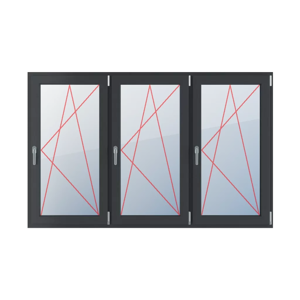 Tilt & turn right windows types-of-windows triple-leaf symmetrical-division-horizontally-33-33-33  