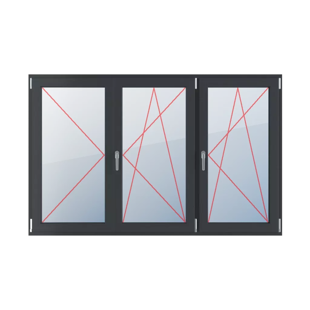 Left turn, movable mullion, right turn-tilt windows types-of-windows triple-leaf horizontal-symmetrical-division-33-33-33-with-a-movable-post left-turn-movable-mullion-right-turn-tilt 