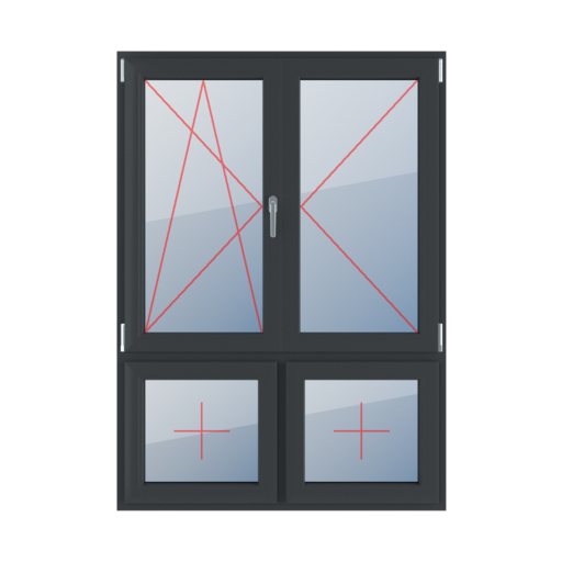 Tilt and turn left, turn right, movable mullion, fixed glazing in the leaf windows types-of-windows four-leaf 70-30-vertical-asymmetrical-division-with-a-movable-mullion tilt-and-turn-left-turn-right-movable-mullion-fixed-glazing-in-the-leaf-2 