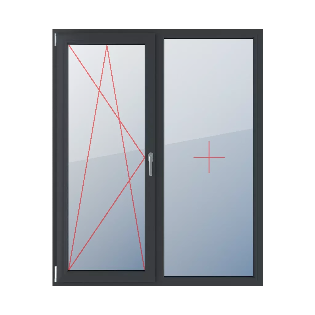 Tilt and turn left, fixed glazing in the frame windows types-of-windows balcony double-leaf-2  