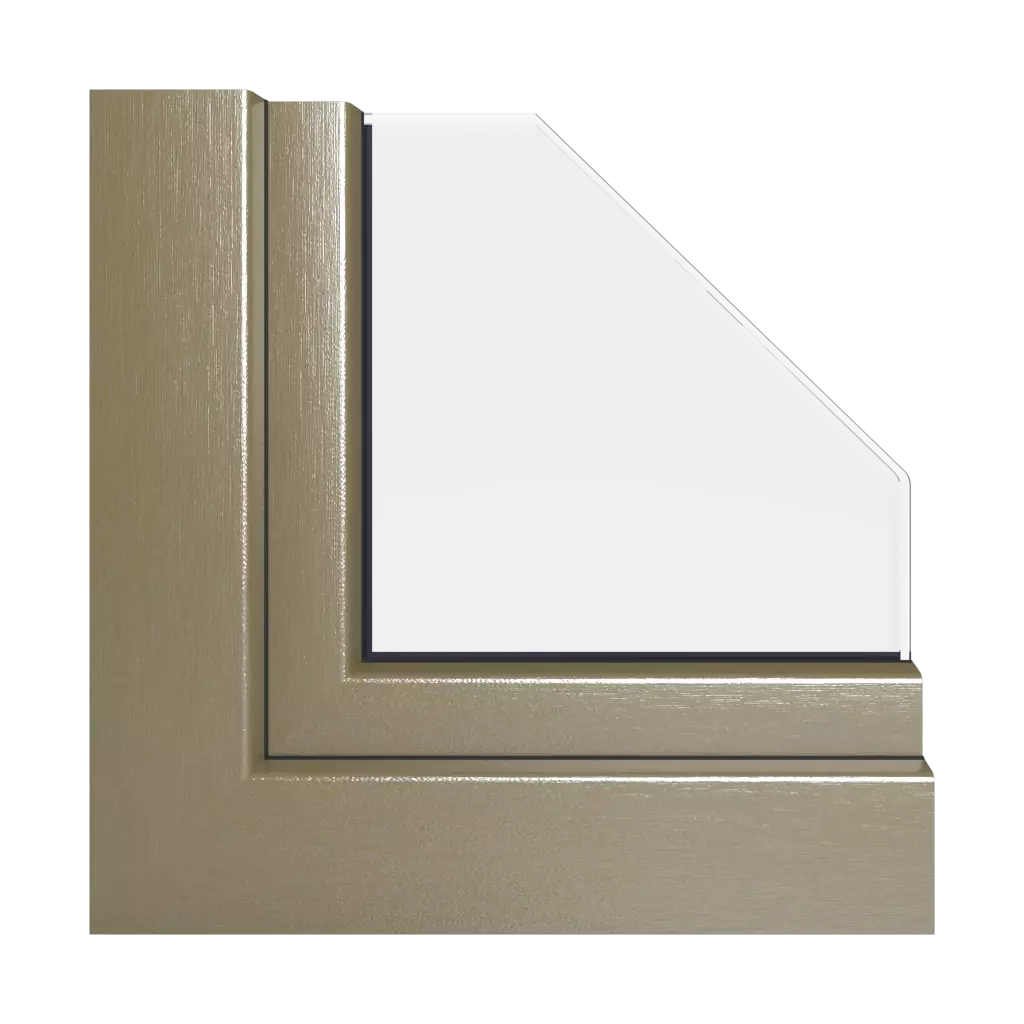 Brushed brass windows window-profiles veka vekamotion-82
