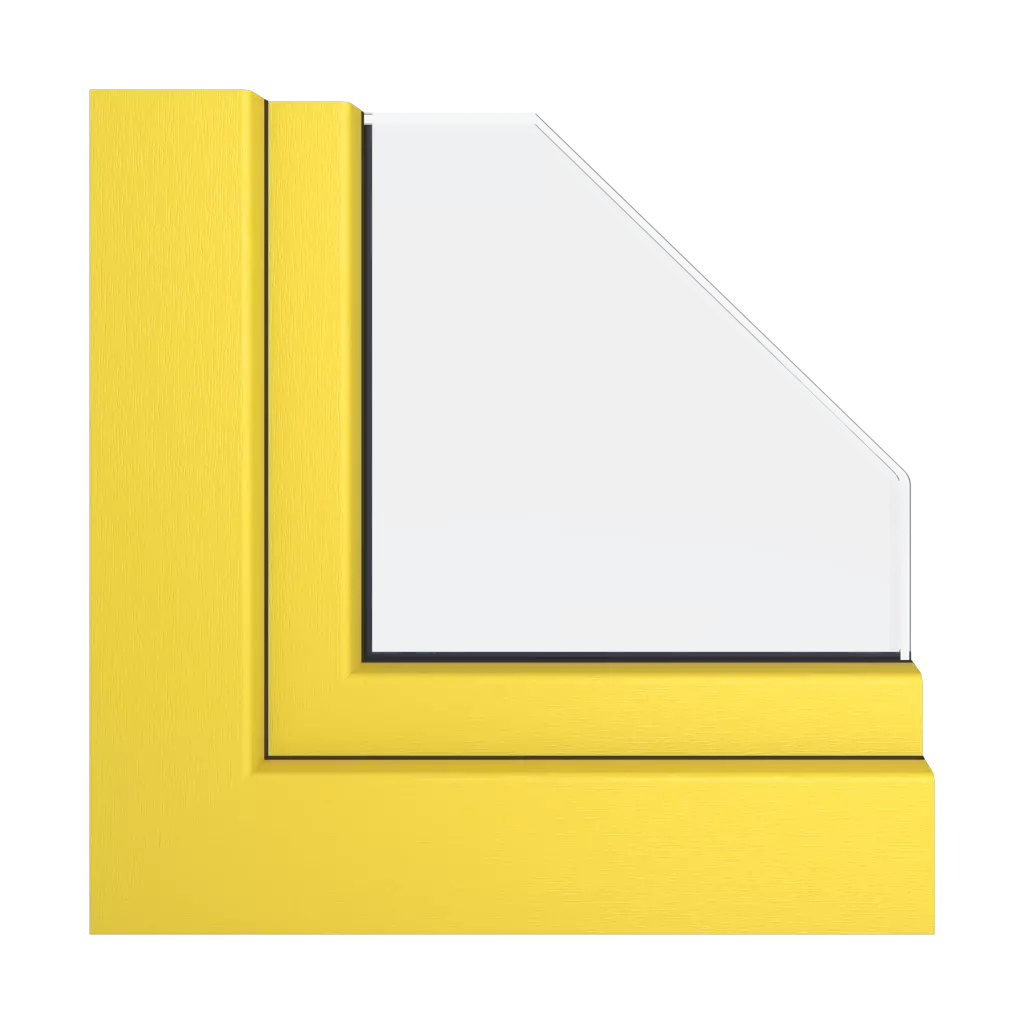 Yellow windows window-profiles veka vekamotion-82