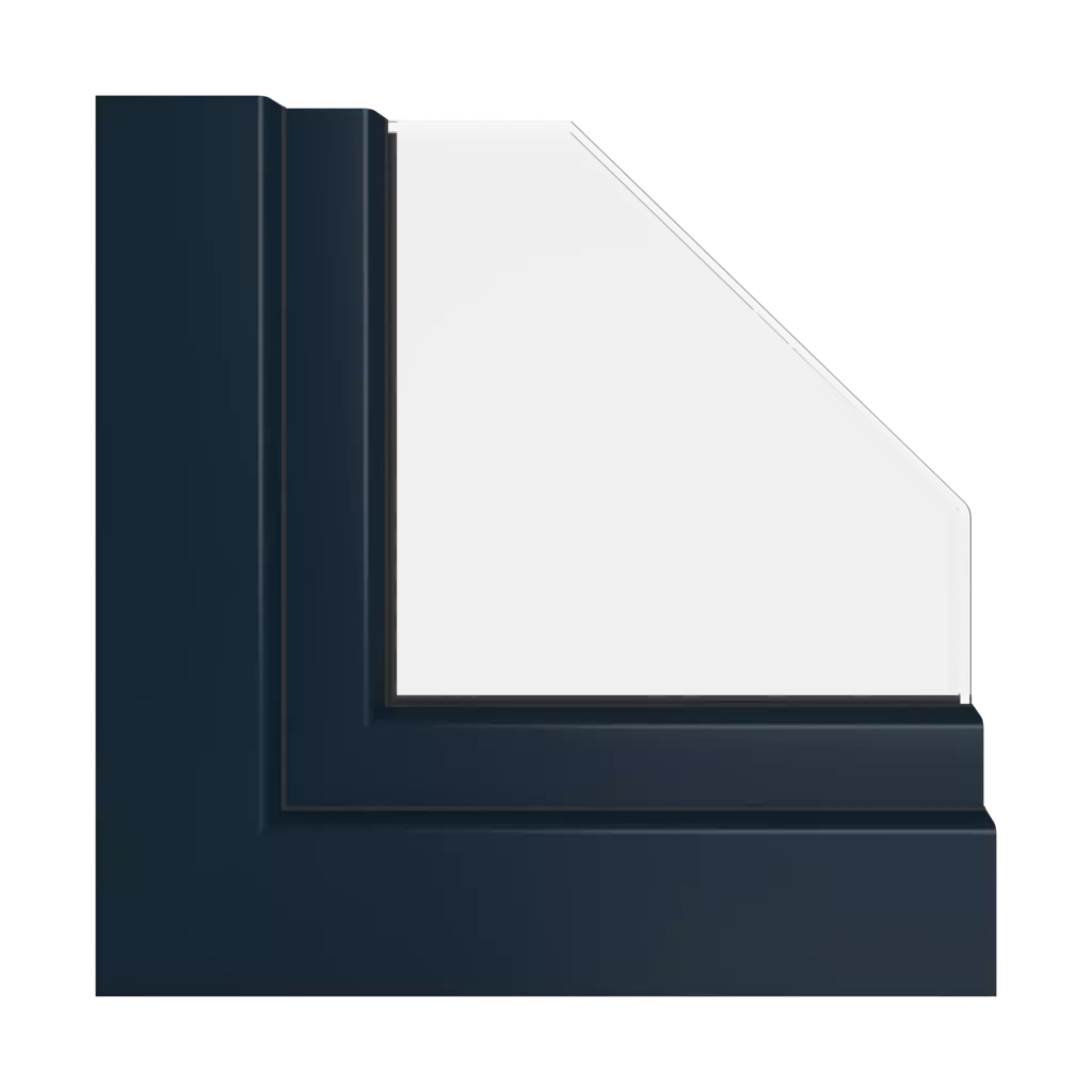 Navy blue ultramatt windows window-profiles veka vekamotion-82