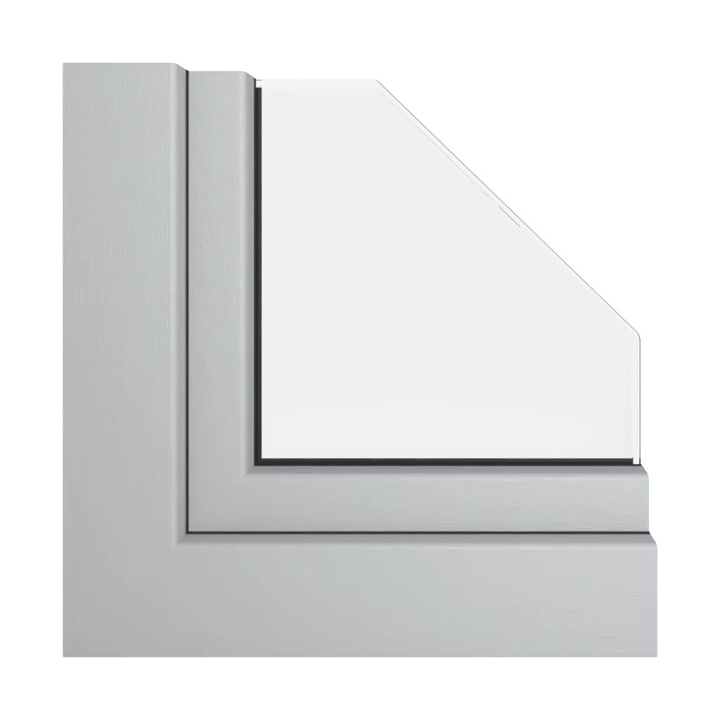 Silver gray windows window-profiles veka vekamotion-82