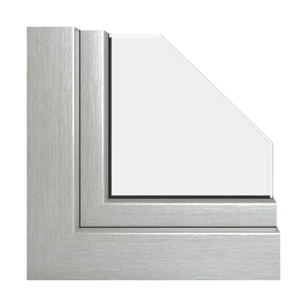 Brushed aluminum windows window-profiles veka vekamotion-82