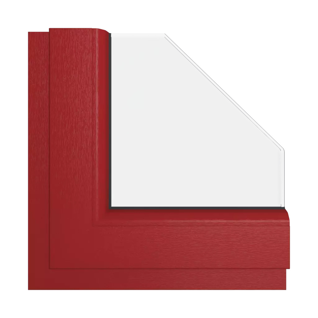 Red-brown windows window-color veka-colors red-brown interior