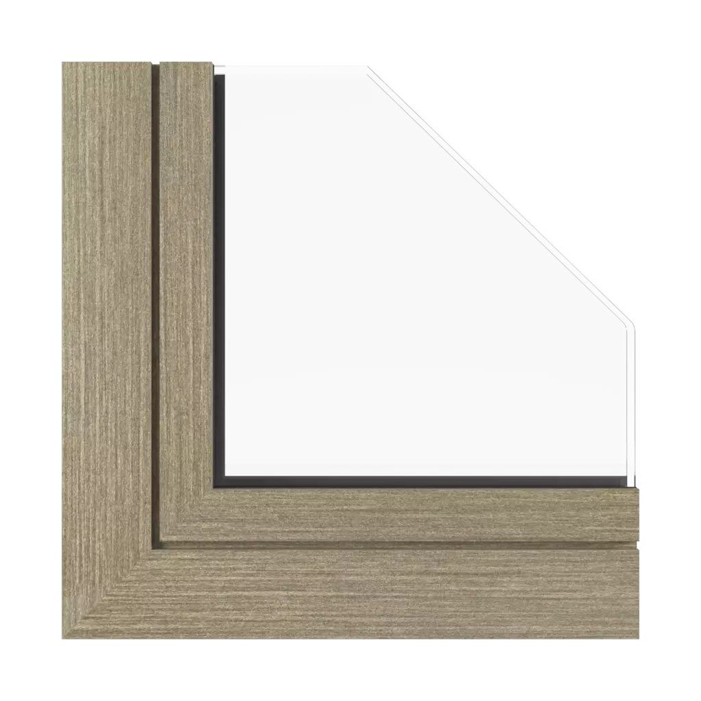 Vintage oak windows window-color aluprof-colors