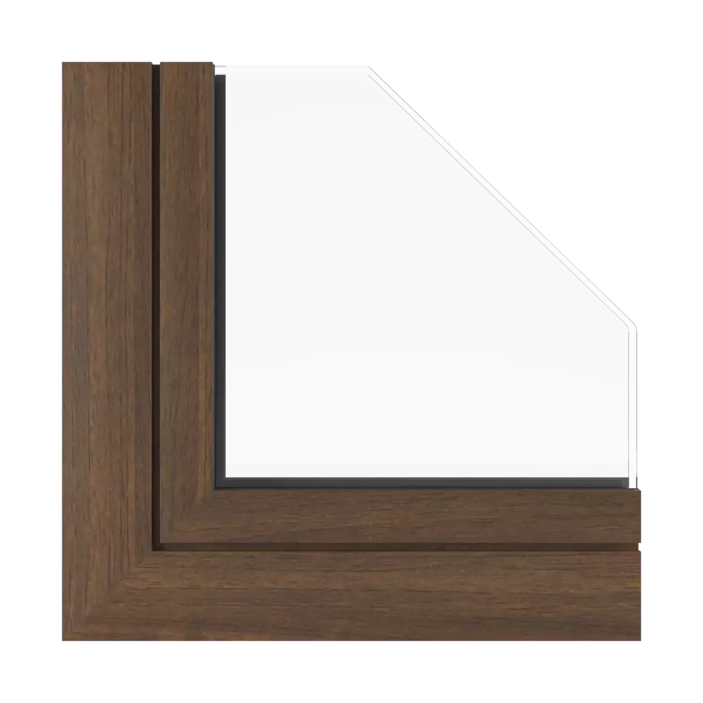 Dark walnut windows window-profiles aluprof mb-78ei-seamless-fireproof-partition-wall