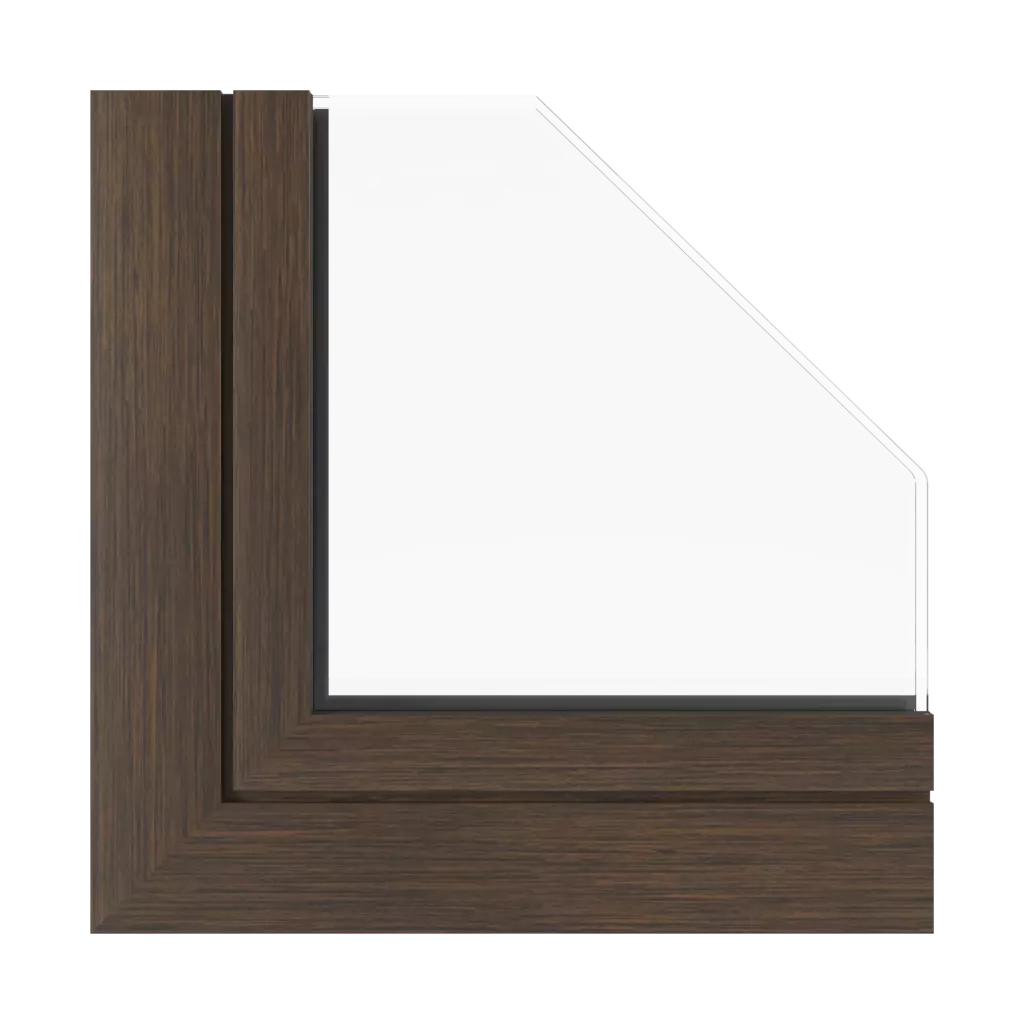 Wenge windows window-profiles aluprof mb-skyline-type-r