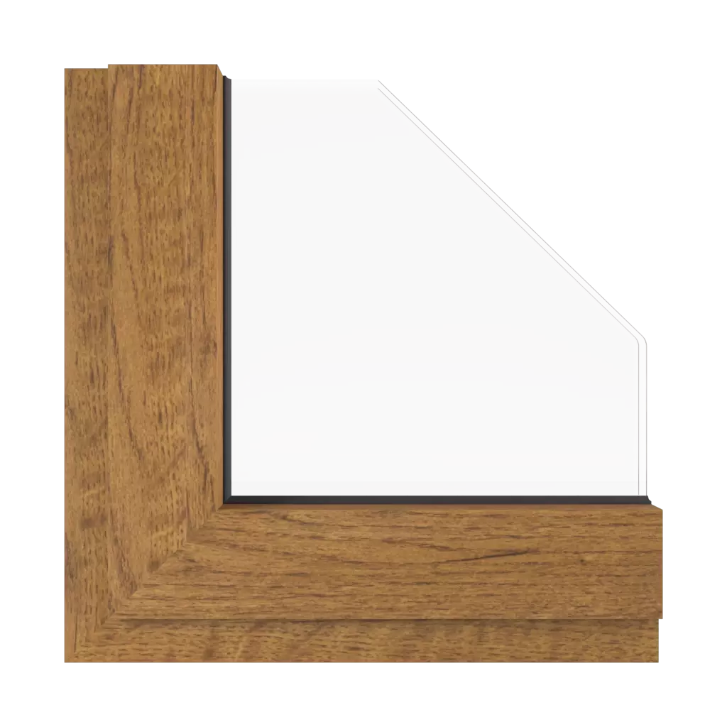 Rustic oak windows window-color aluprof-colors rustic-oak interior