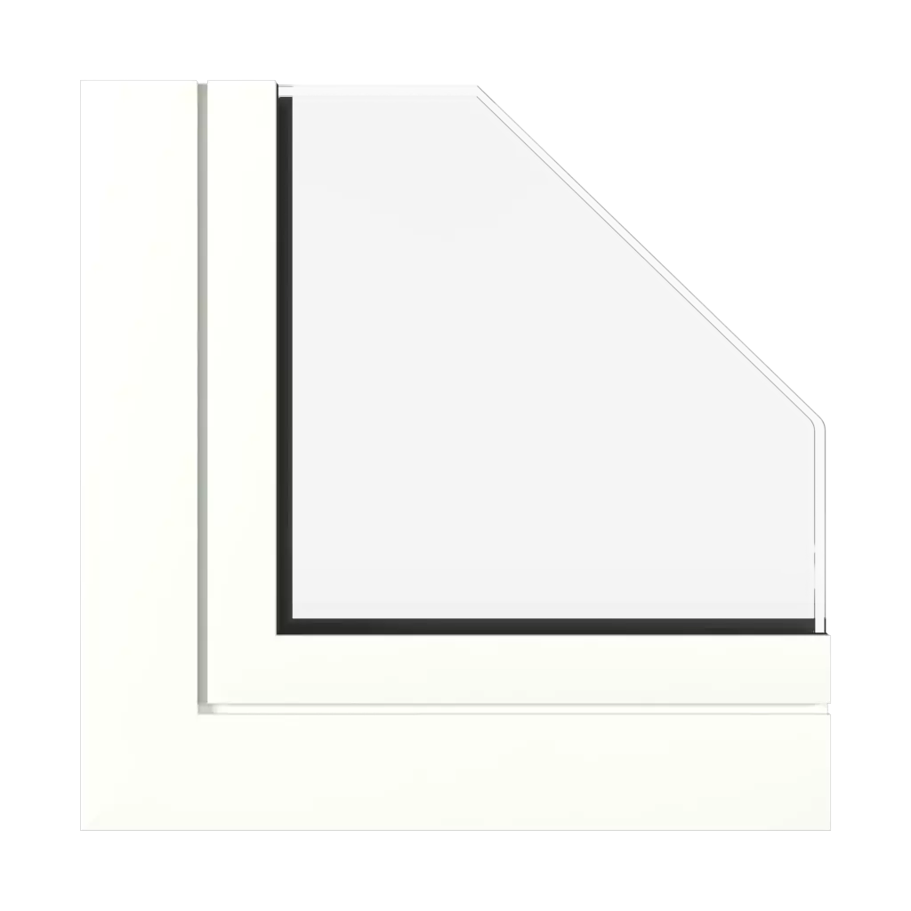 Traffic white matt✨ windows types-of-windows triple-leaf 70-30-vertical-asymmetrical-division-with-a-movable-mullion 