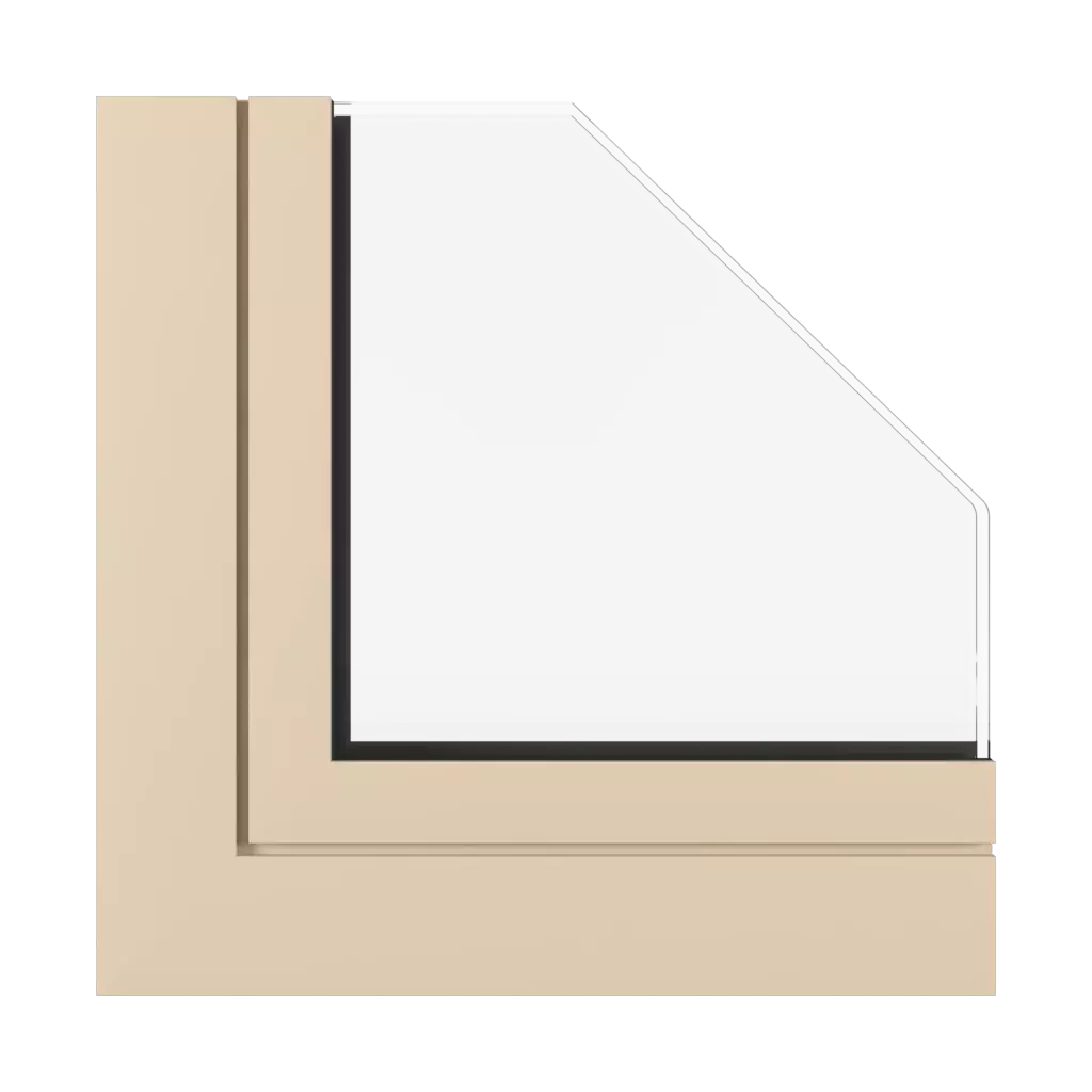 Beige SK windows window-profiles aluprof mb-60e-ei