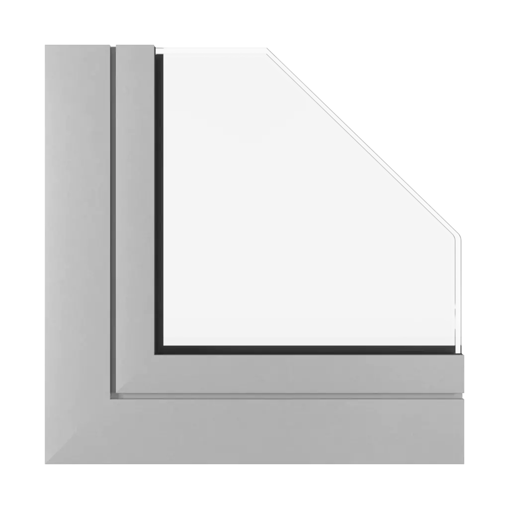 Silver SK windows window-profiles aluprof mb-ferroline