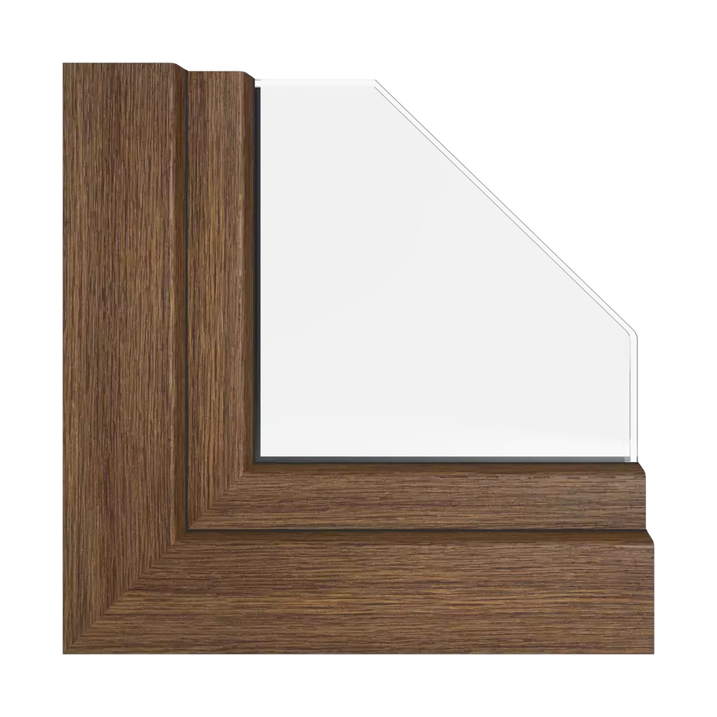 Rustic oak windows window-color rehau-colors oak