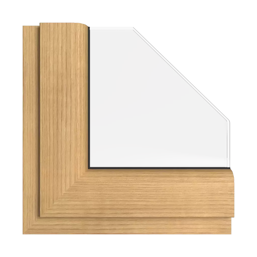 Golden beech windows window-color rehau-colors golden-beech interior