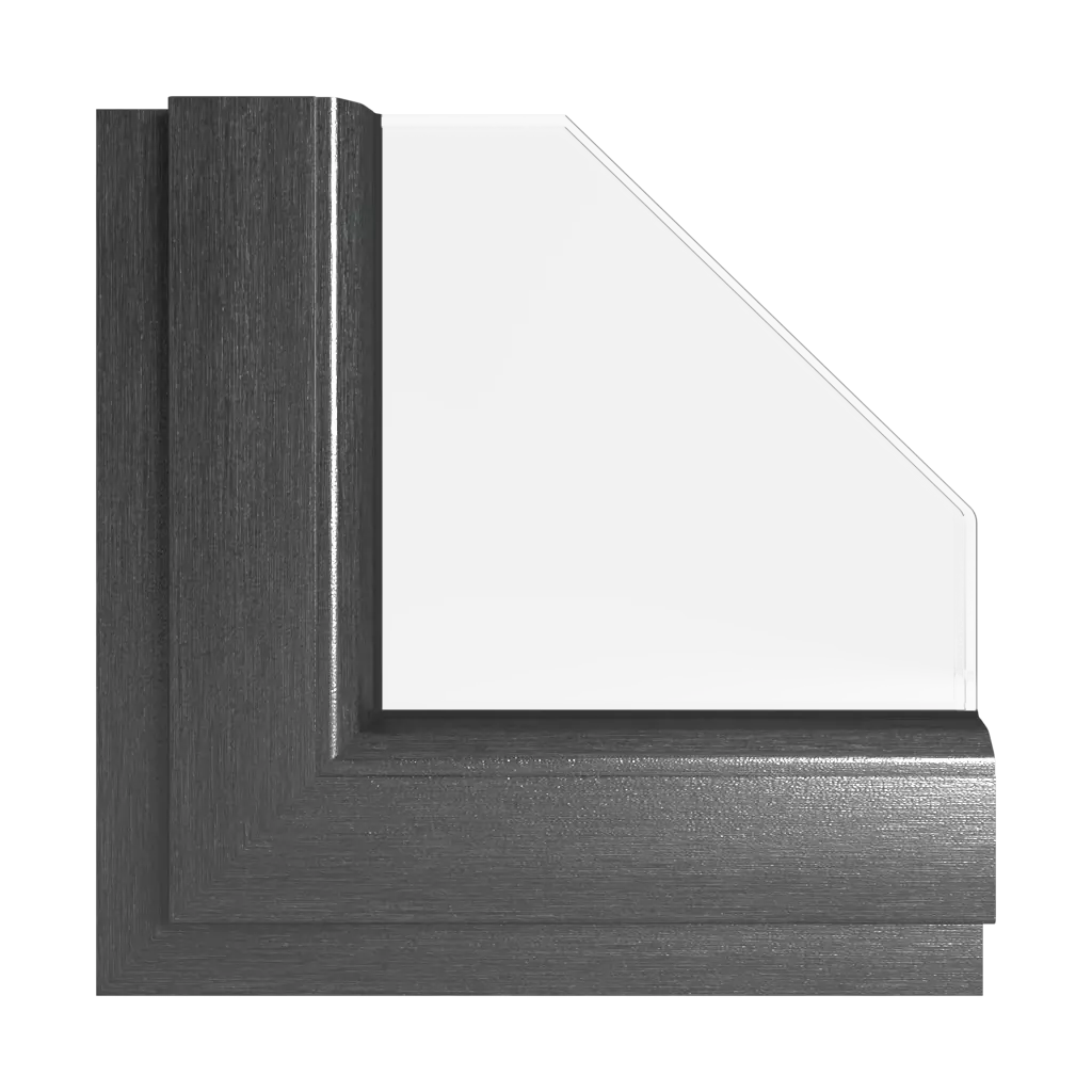 Brushed metallic anthracite windows window-color rehau-colors brushed-metallic-anthracite interior