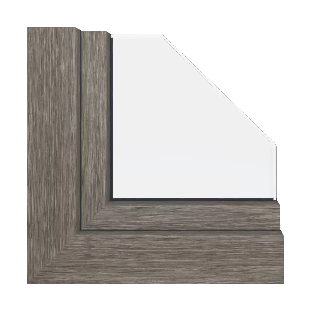 Gray sheffield oak windows window-profiles aluplast ideal-8000