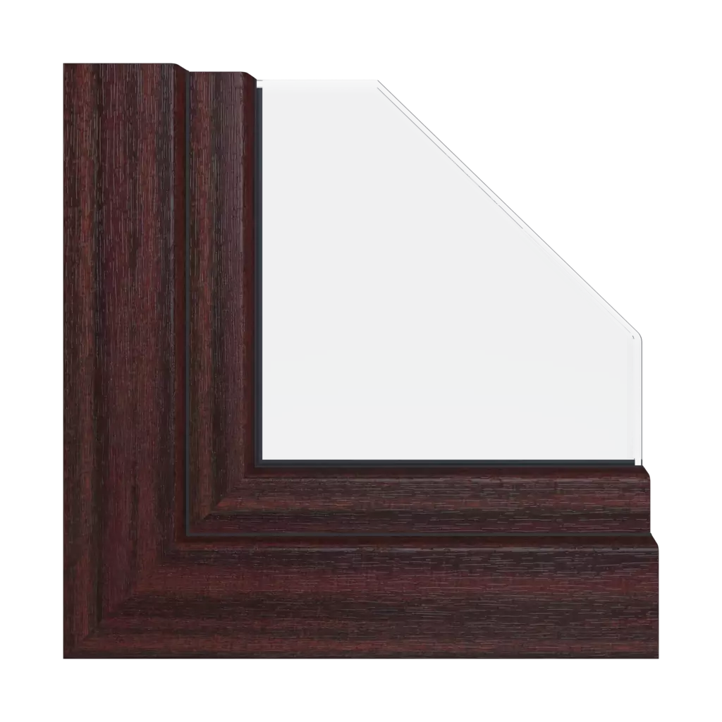 Mahogany windows window-color aluplast-colors   