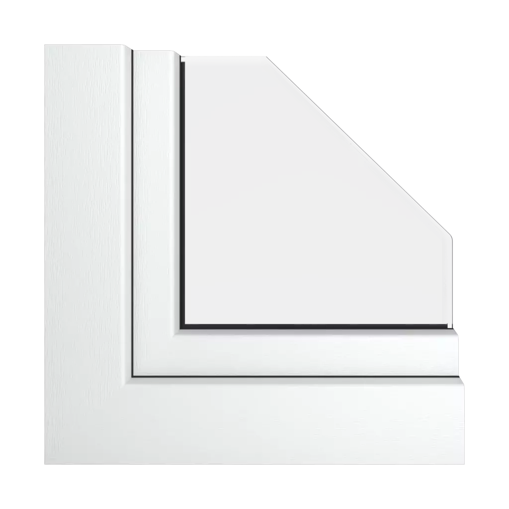 Textured white windows window-profiles aluplast ideal-8000