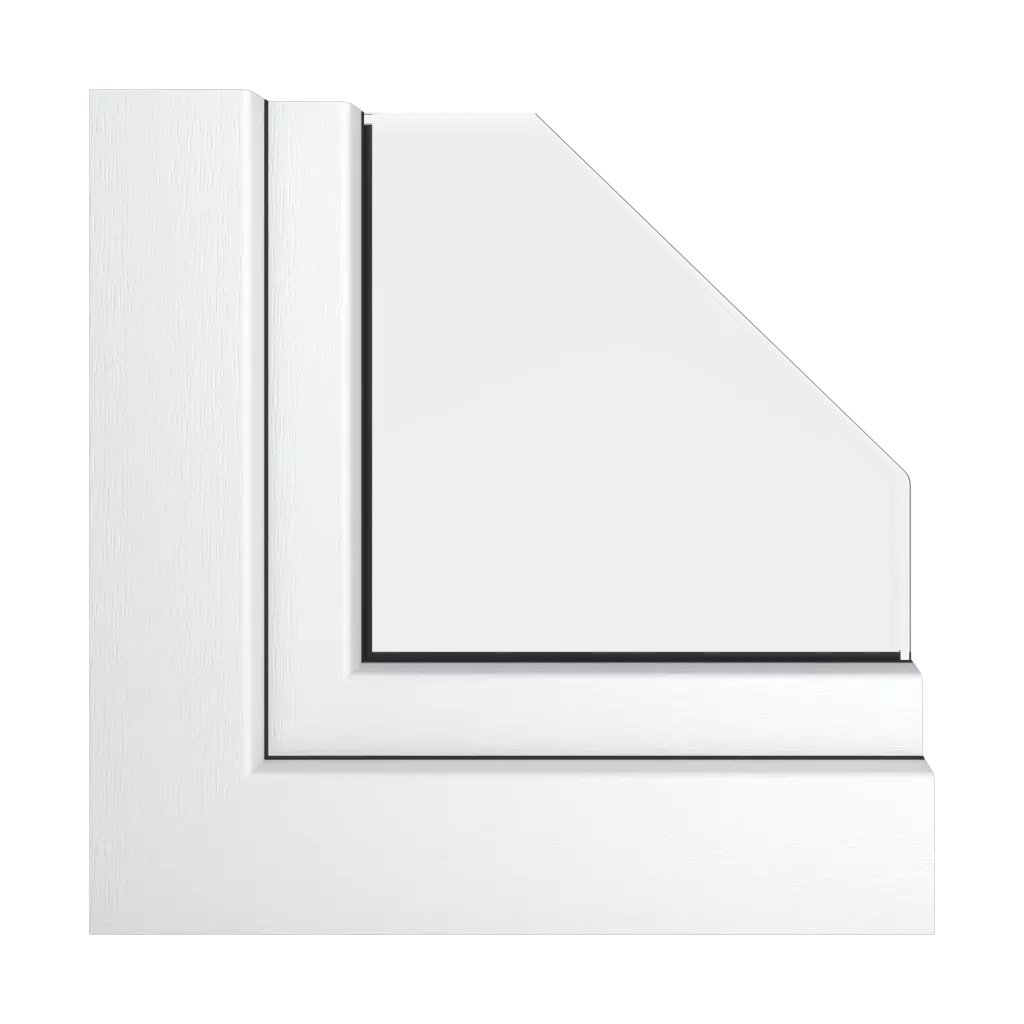 Textured white windows window-profiles aluplast smart-slide