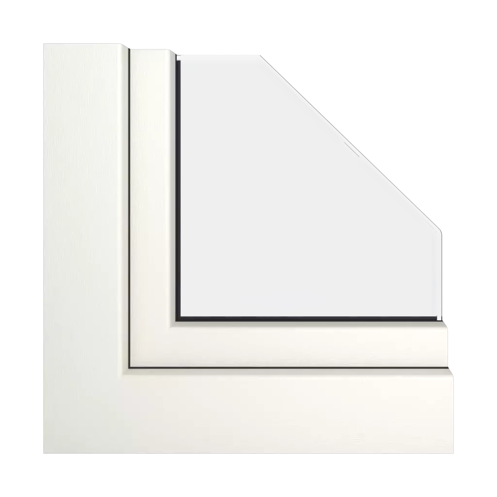 Creamy windows window-profiles aluplast ideal-8000