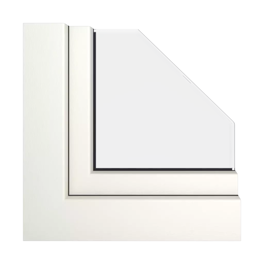 Creamy windows window-profiles aluplast ideal-4000