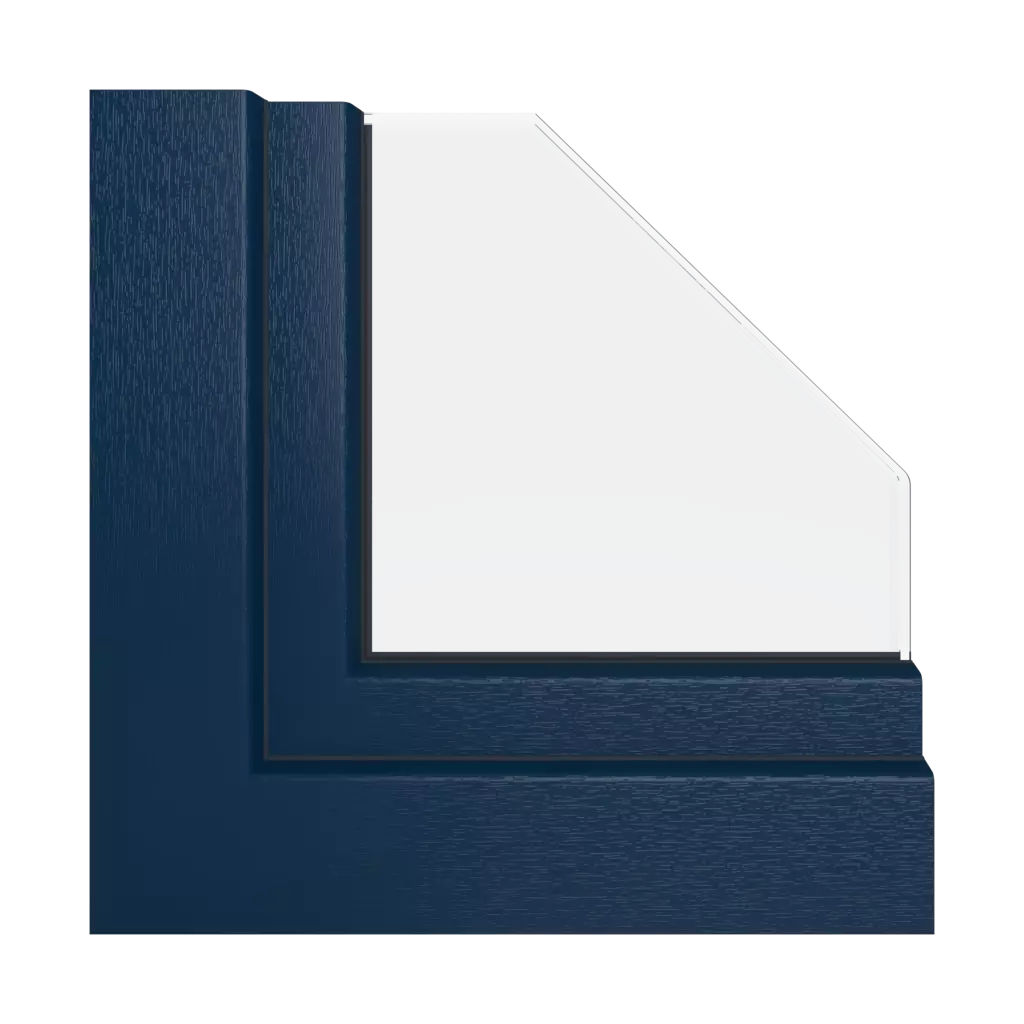 Steel blue windows window-profiles aluplast ideal-8000
