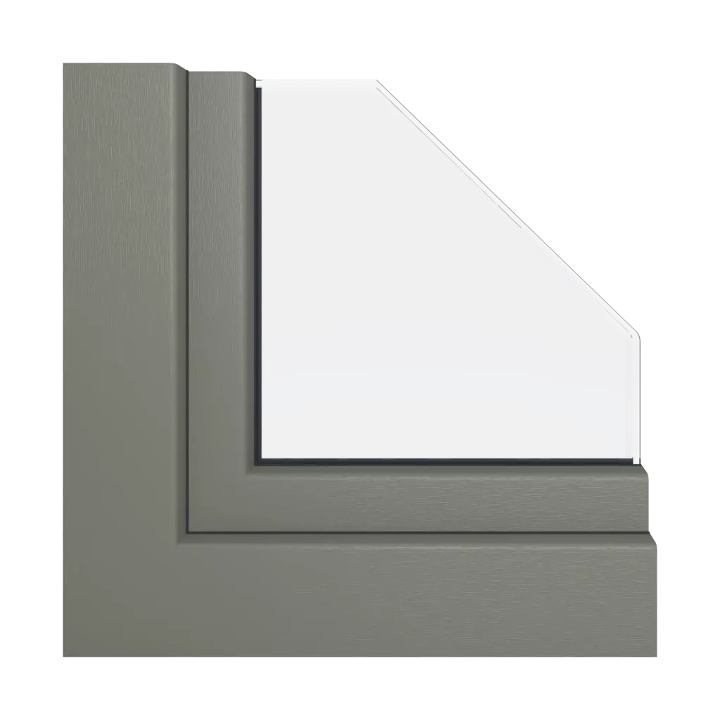 Textured quartz gray windows window-profiles aluplast smart-slide