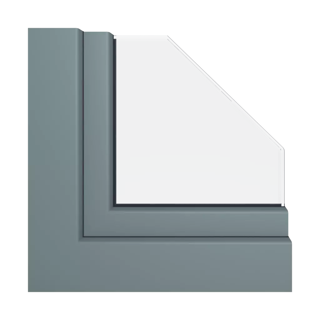 Basalt gray windows window-profiles aluplast ideal-8000