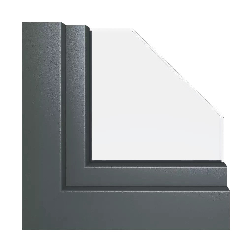 Aludec gray anthracite windows window-profiles aluplast ideal-8000