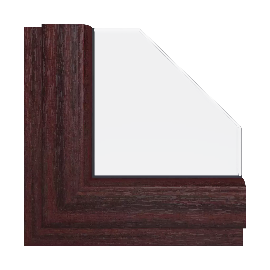Sapelli windows window-color aluplast-colors mahogany interior