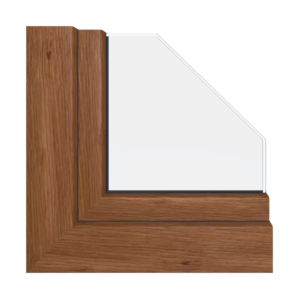 Knotty oak windows window-profiles schuco corona-si-82