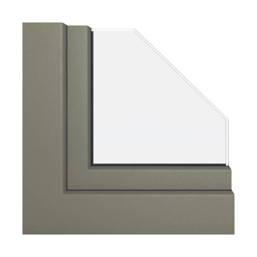 Cement gray windows window-profiles schuco corona-si-82