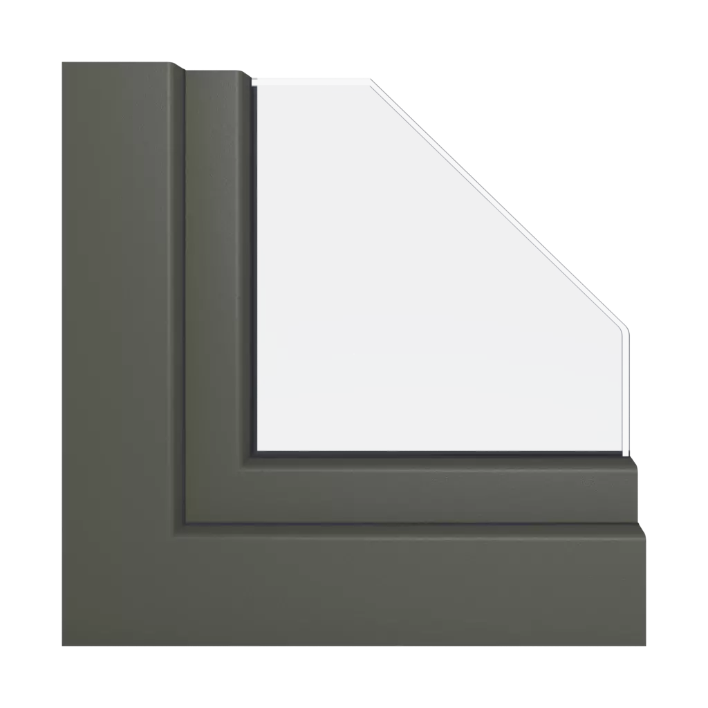 Smooth quartzite gray windows window-profiles schuco living-as